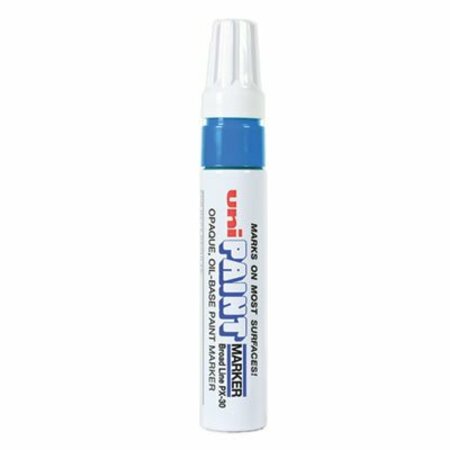 UNI-BALL uni-paint, PERMANENT MARKER, BROAD CHISEL TIP, BLUE 63733